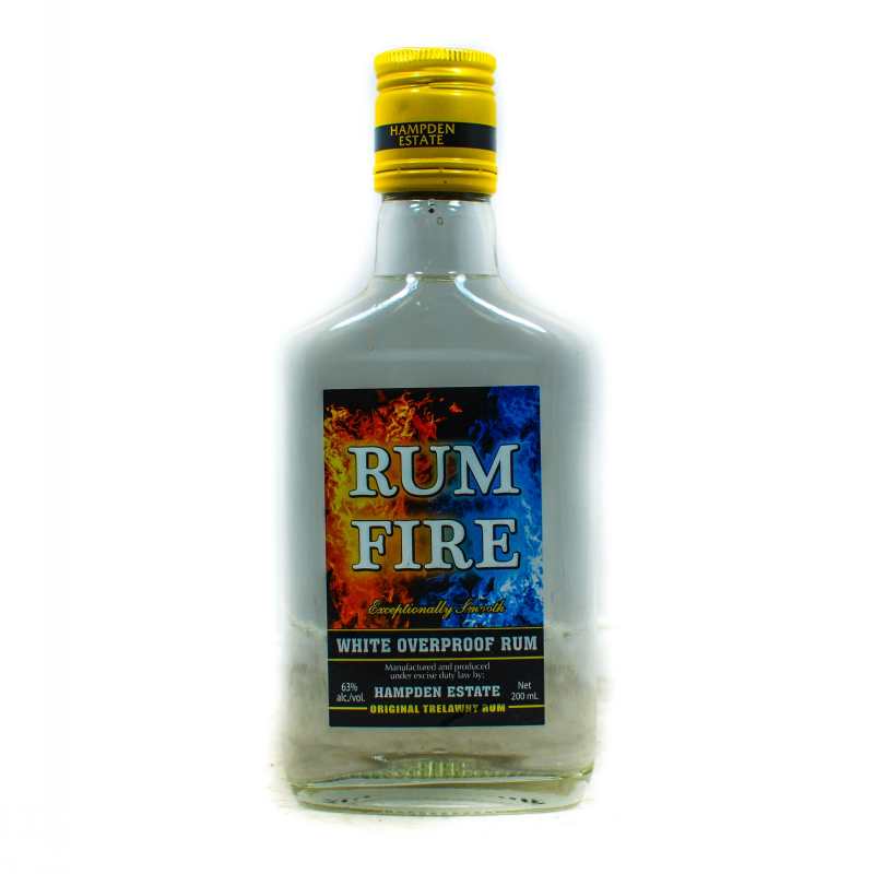 RUM FIRE WHITE OVERPROOF RUM - 200ml